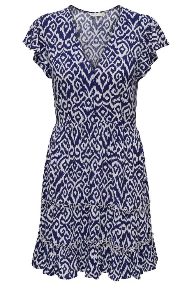 ONLCLAUDETTE LIFE SS MINI DRESS WVN 15320419 OMBRE BLUE